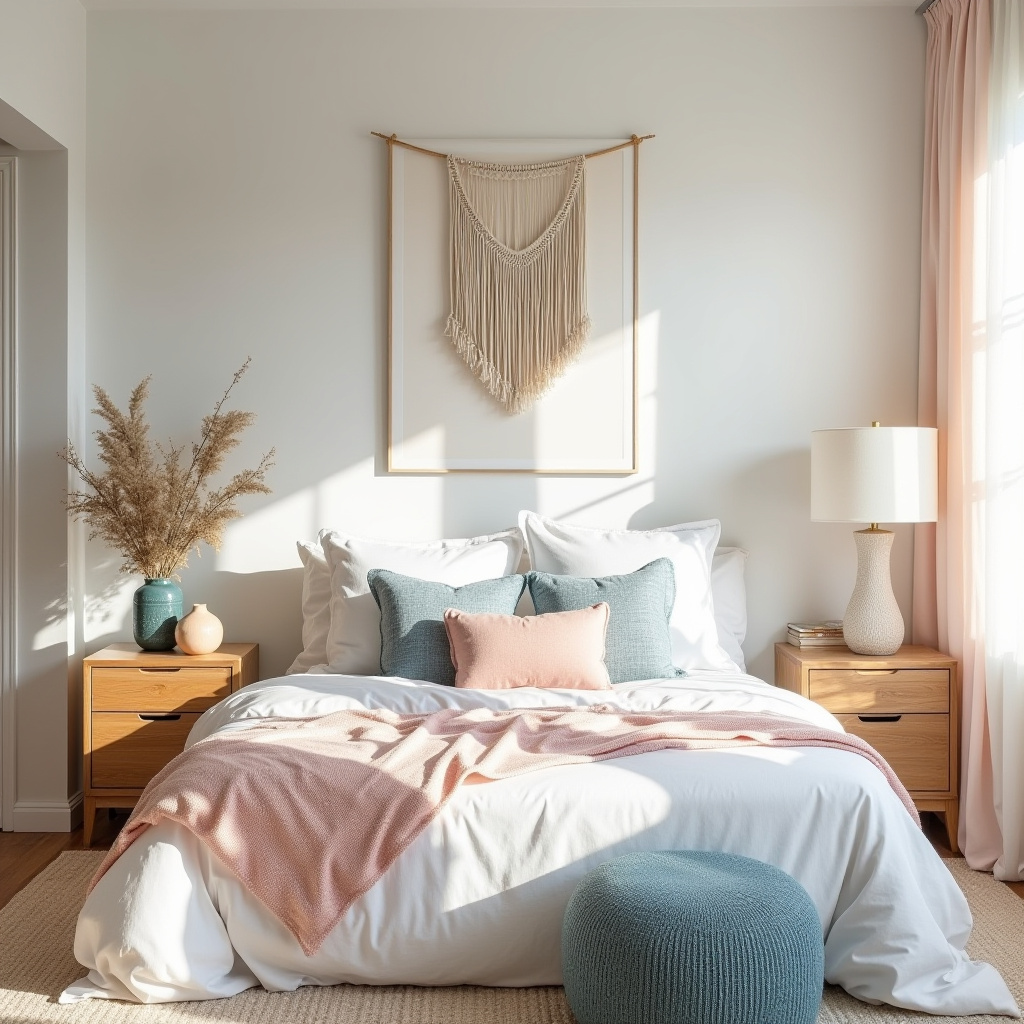 coastal boho bedroom 19
