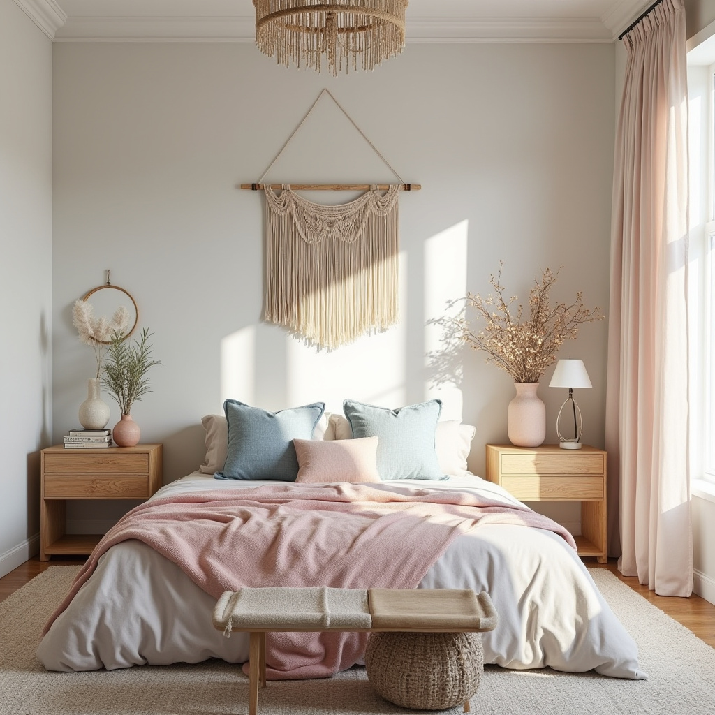 coastal boho bedroom 20