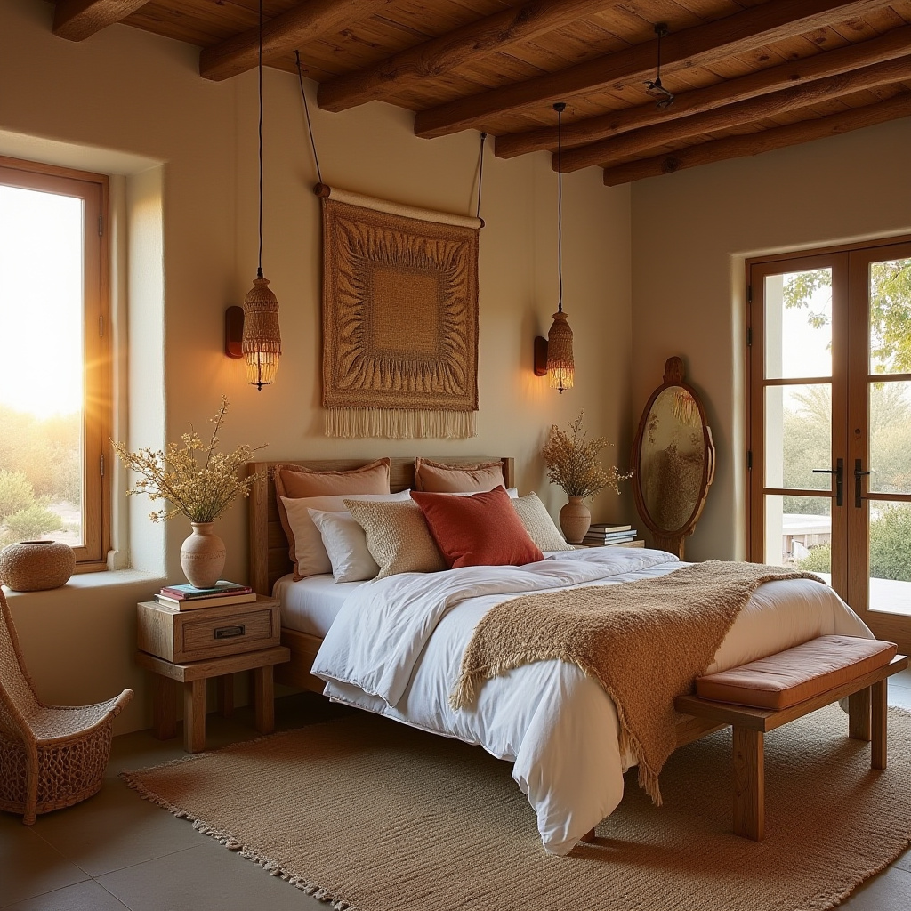 coastal boho bedroom 8