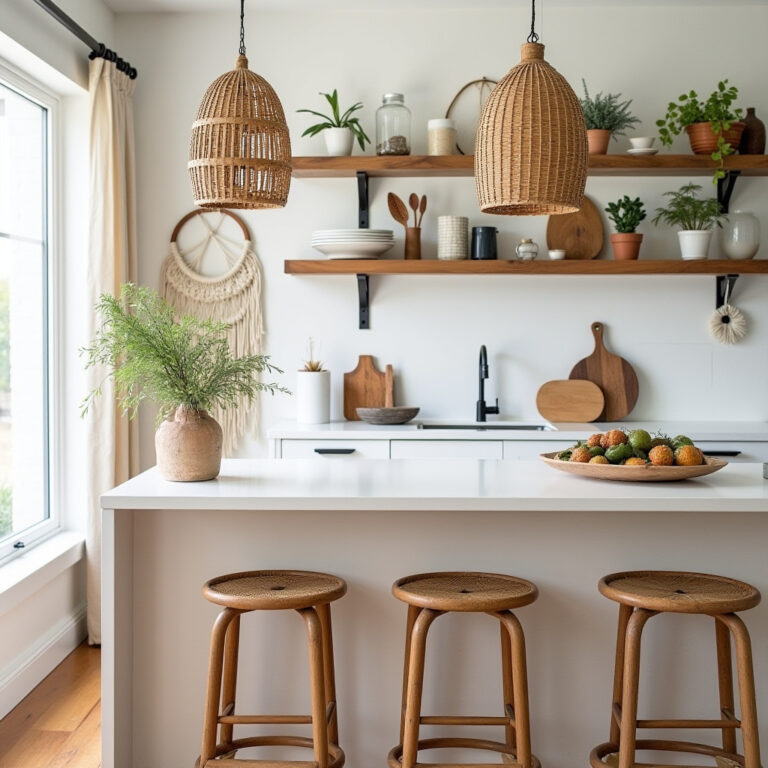 coastal boho kitchen 1
