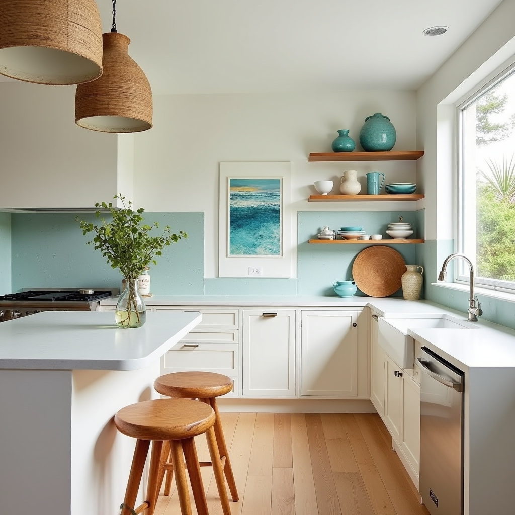coastal boho kitchen 20