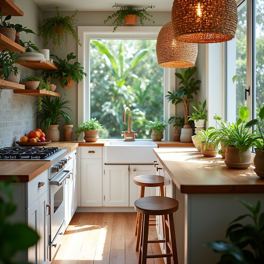coastal boho kitchen 31