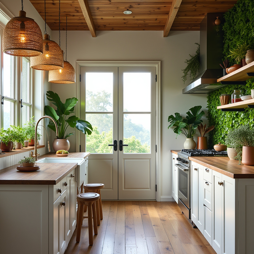 coastal boho kitchen 32