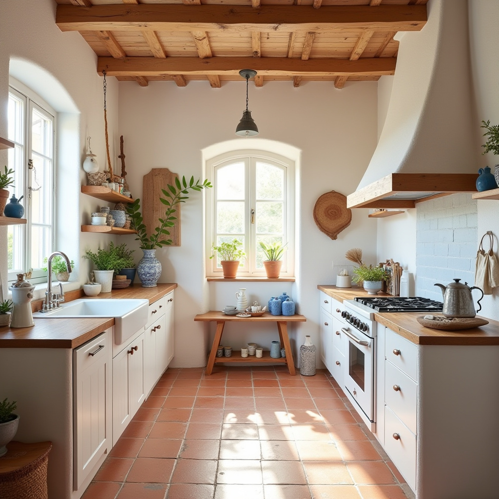 coastal boho kitchen 33