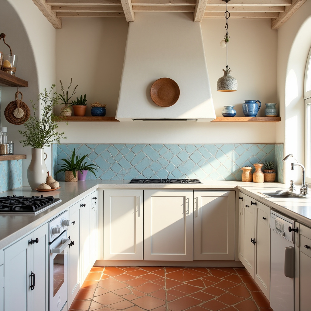coastal boho kitchen 34