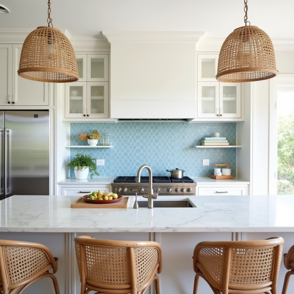 coastal boho kitchen 38