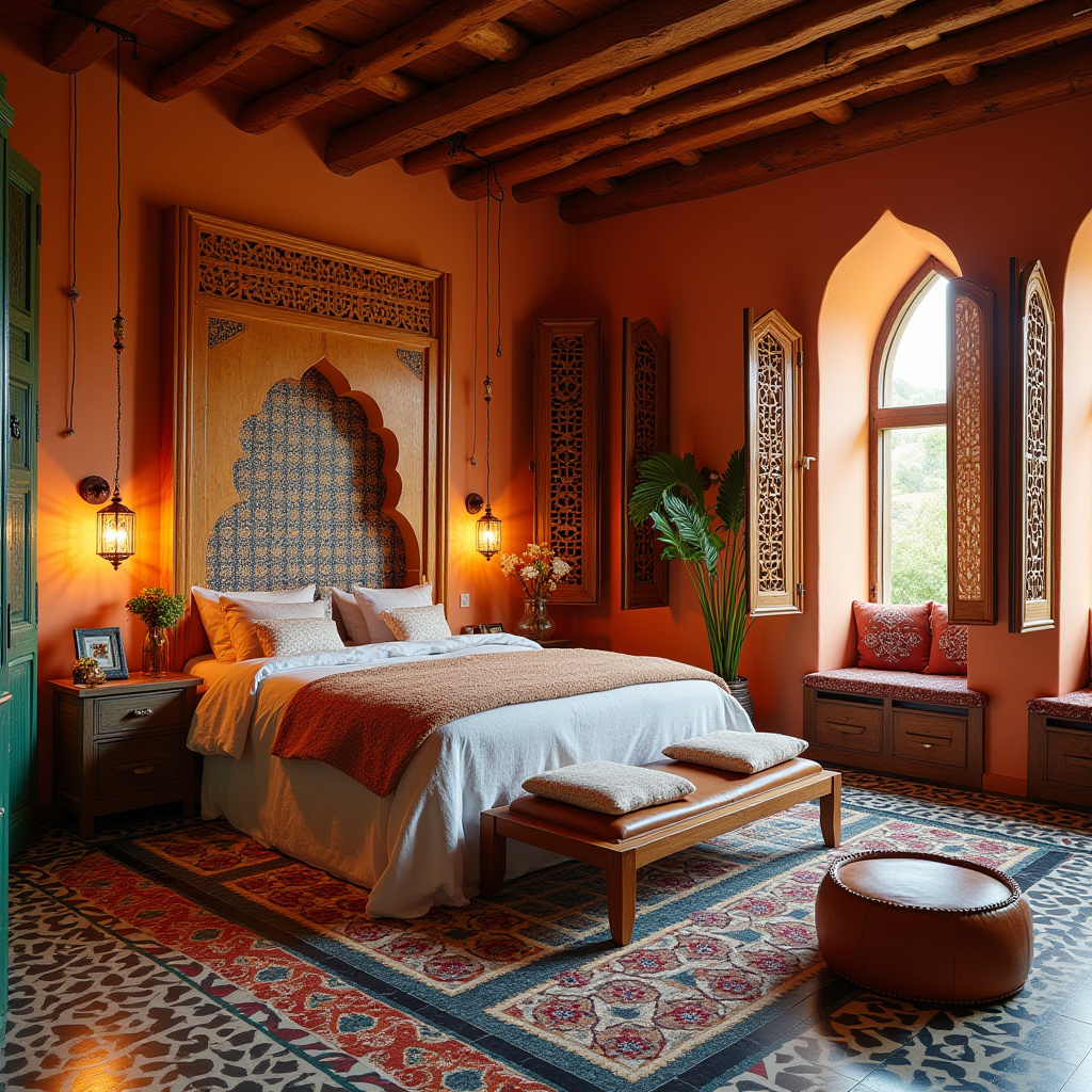 colorful boho bedroom 12