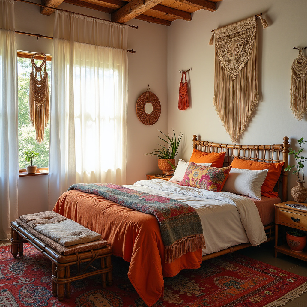 colorful boho bedroom 2