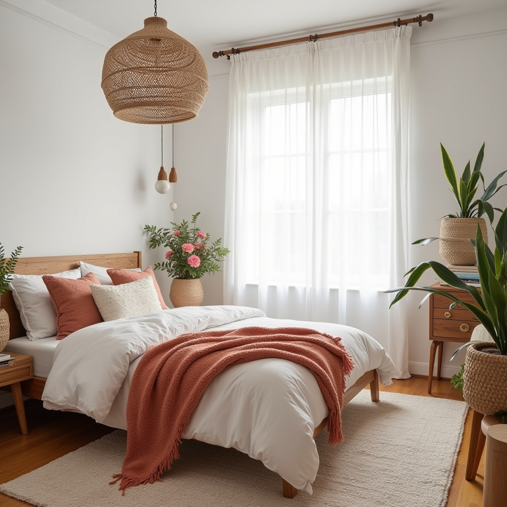 colorful boho bedroom 24