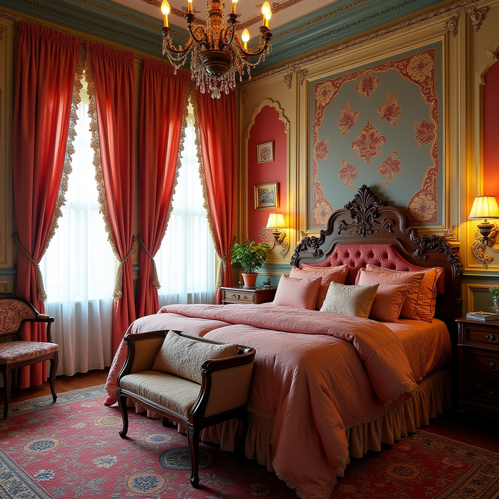 colorful boho bedroom 26