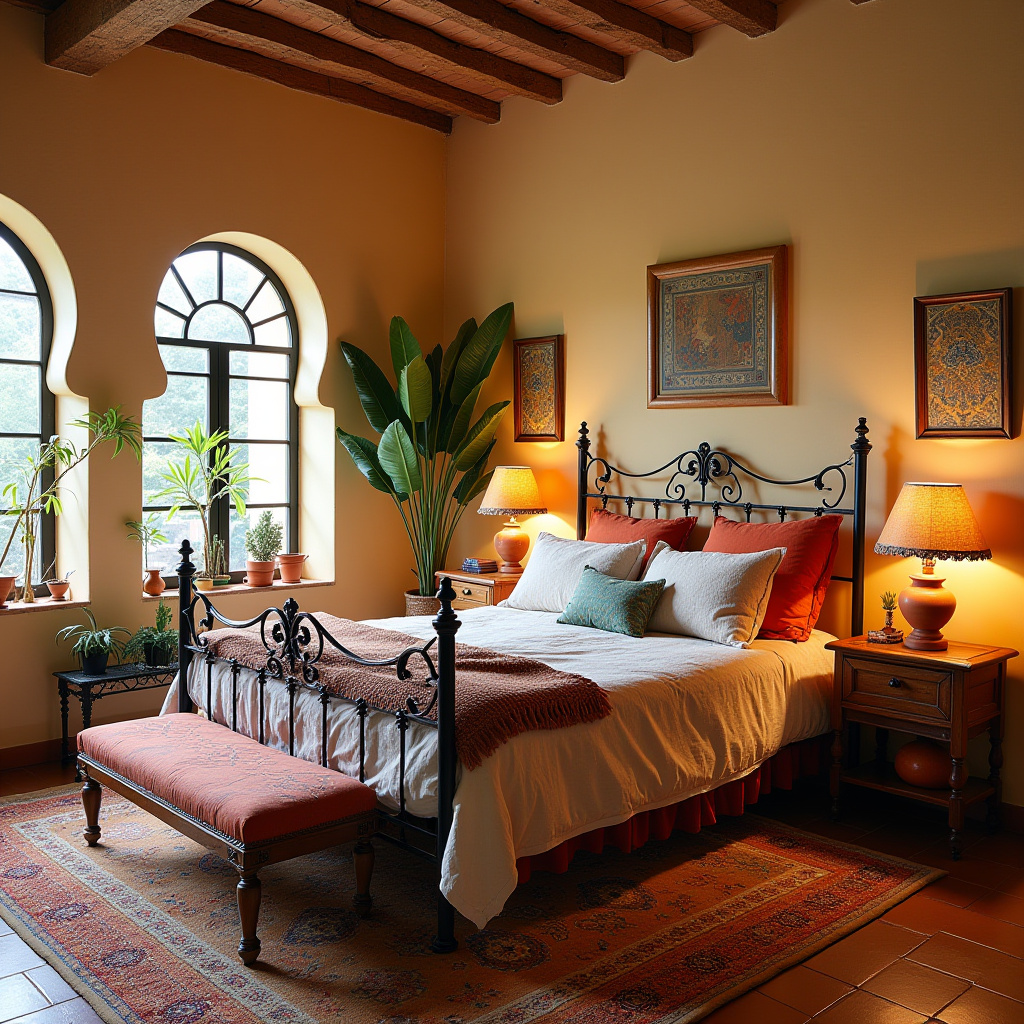 colorful boho bedroom 7