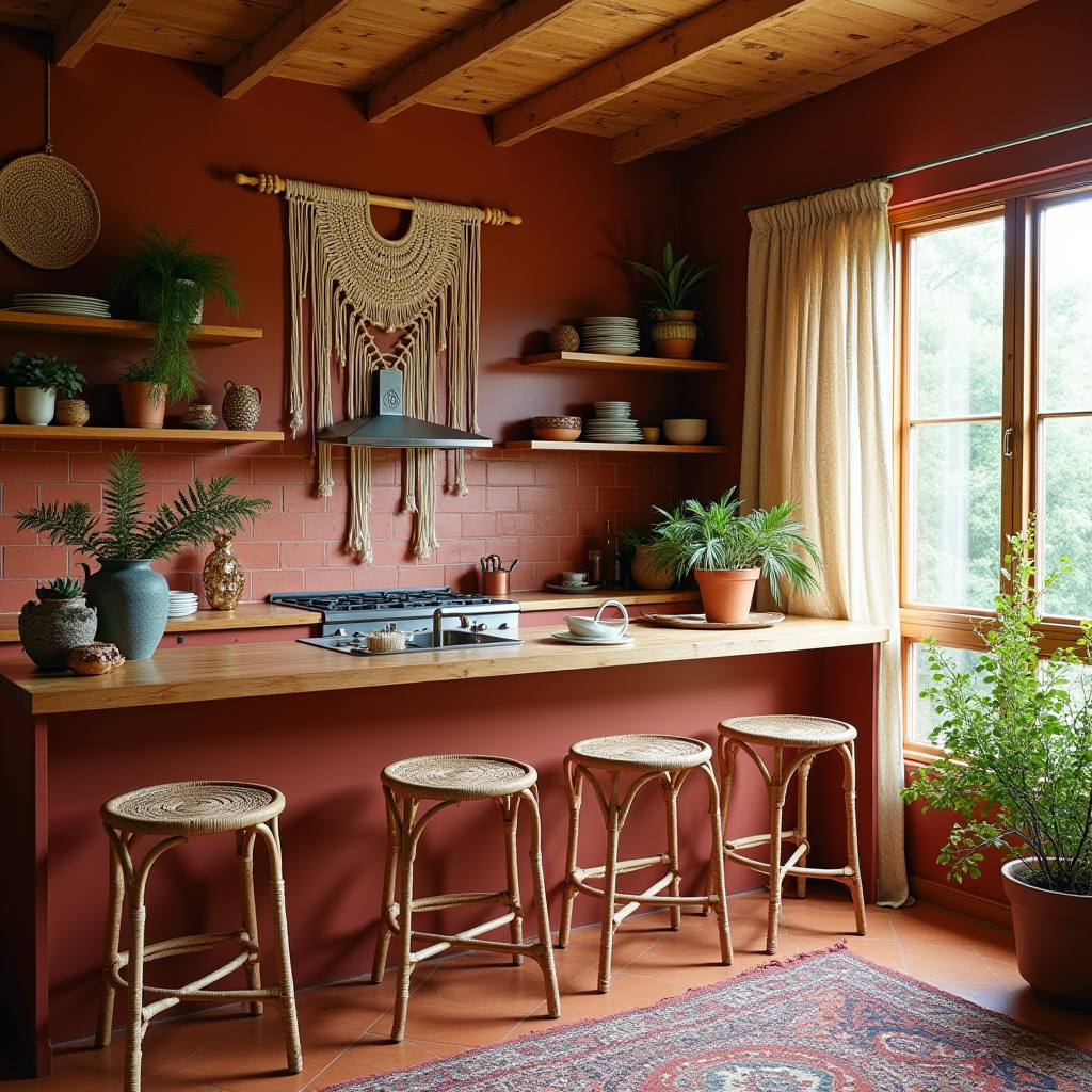 colorful boho kitchen 1