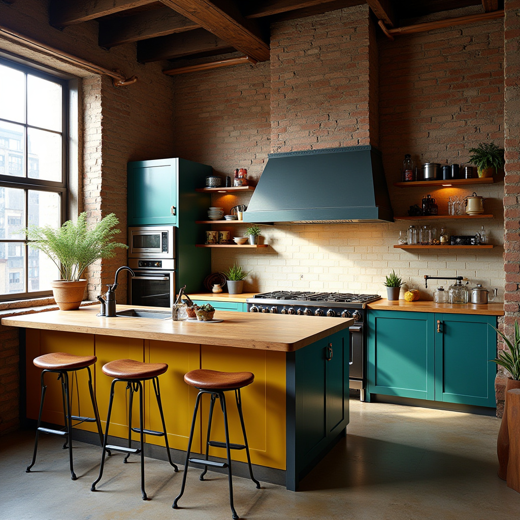 colorful boho kitchen 17