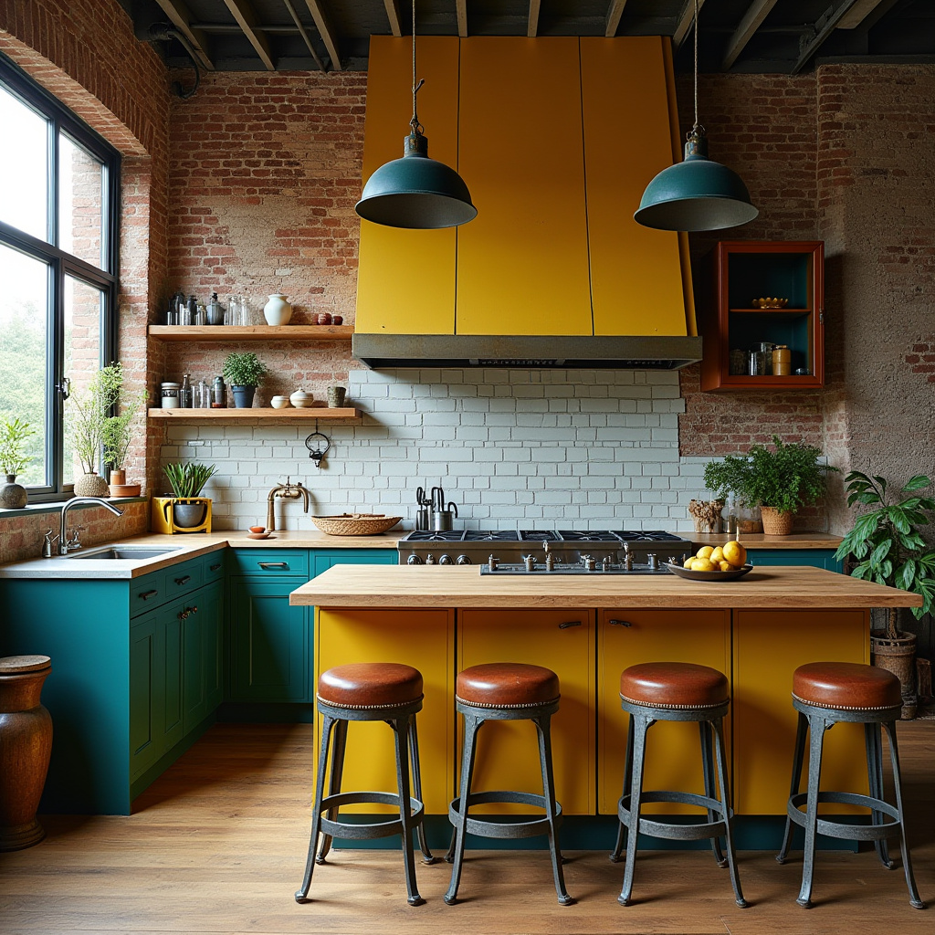 colorful boho kitchen 18