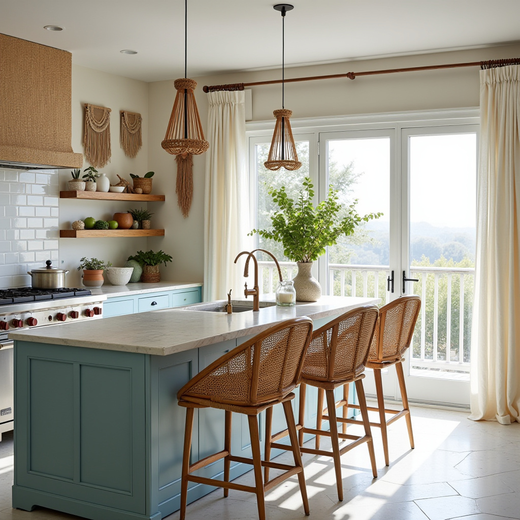 colorful boho kitchen 24