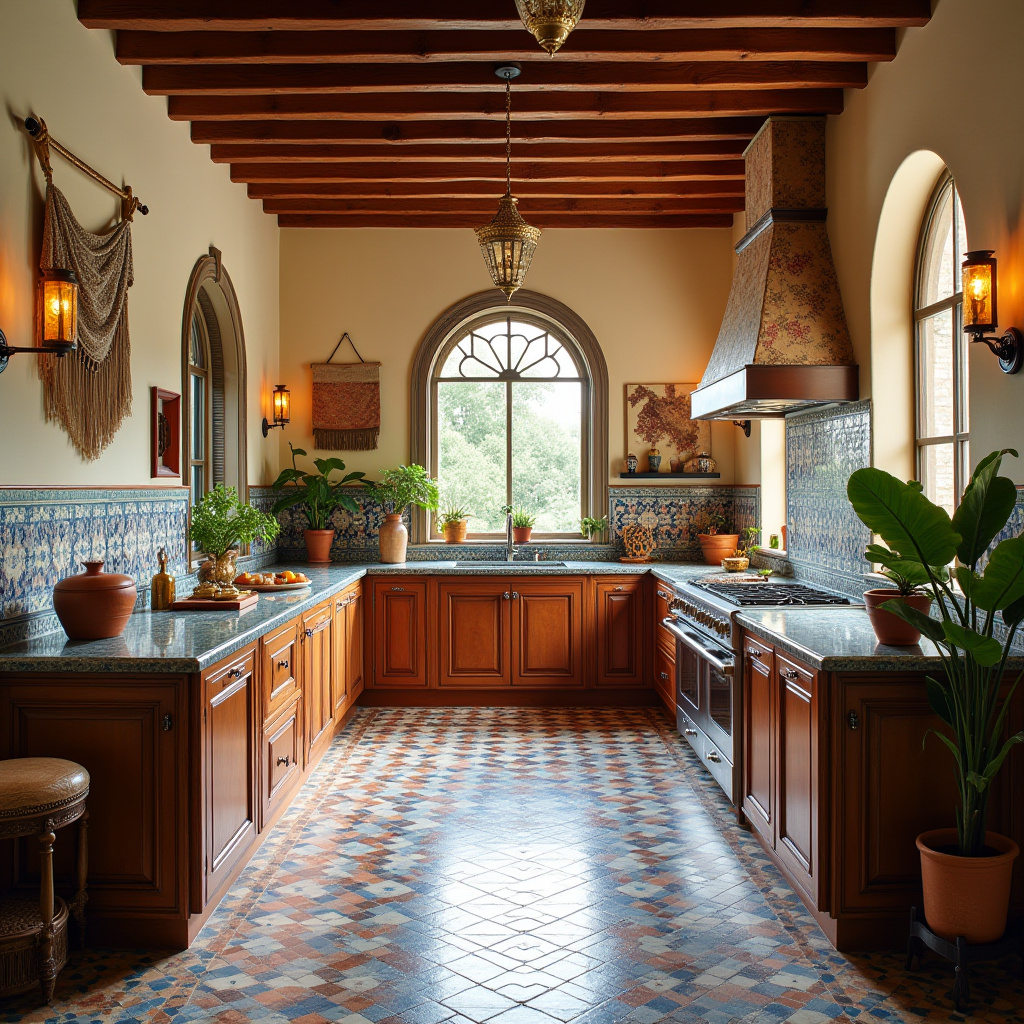 colorful boho kitchen 34