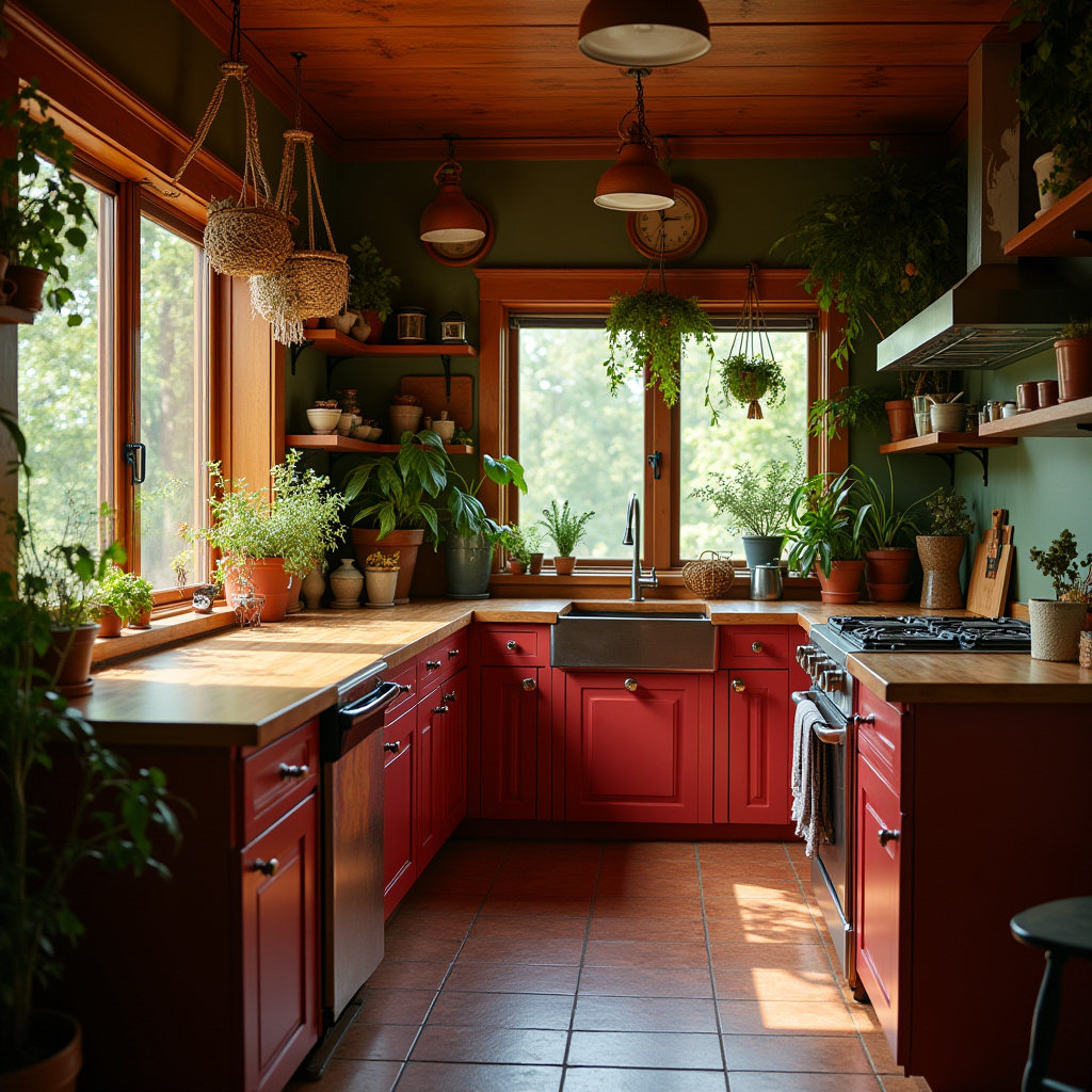 colorful boho kitchen 39
