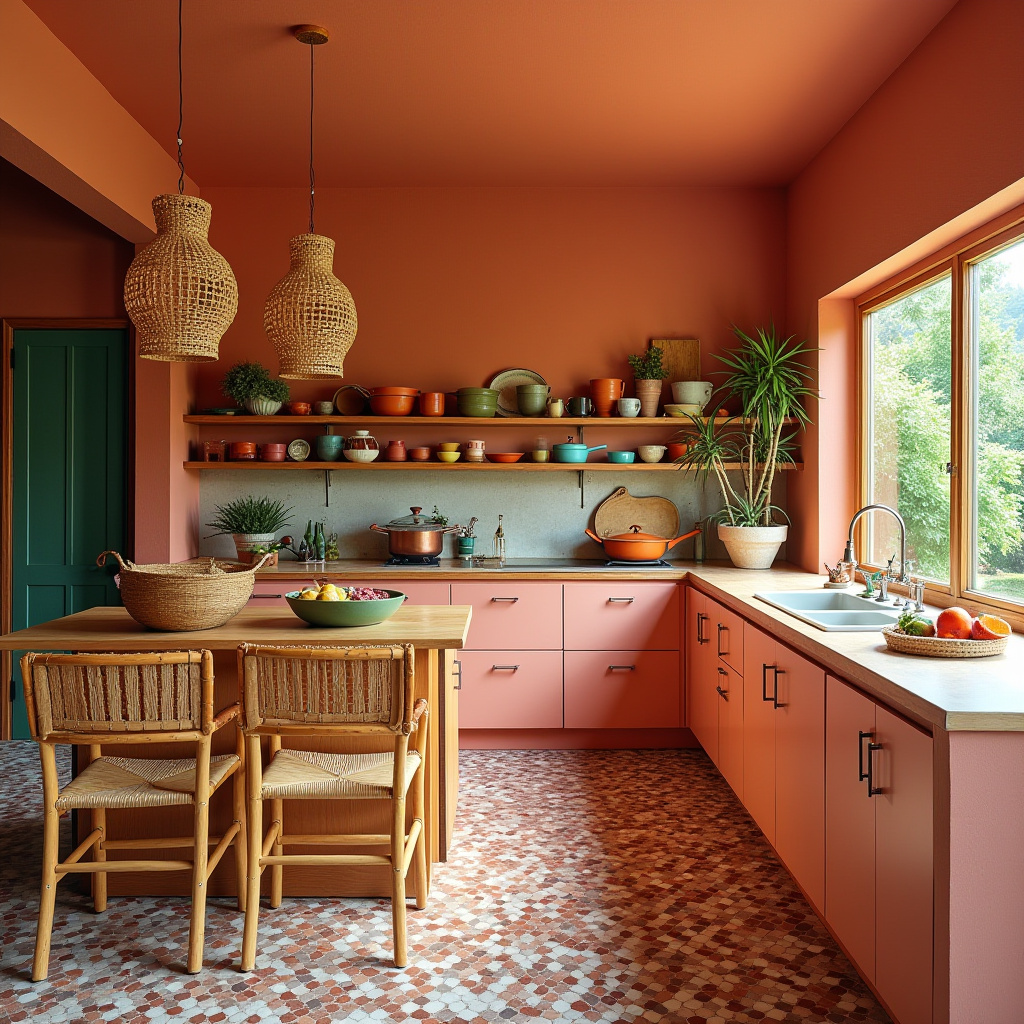 colorful boho kitchen 6