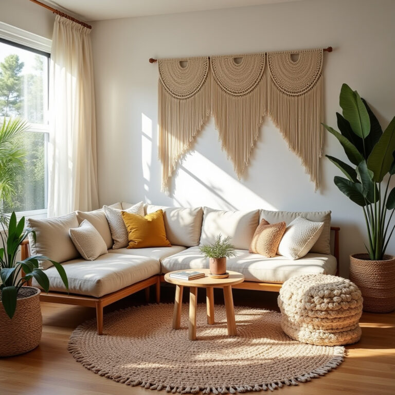 colorful boho living room 1