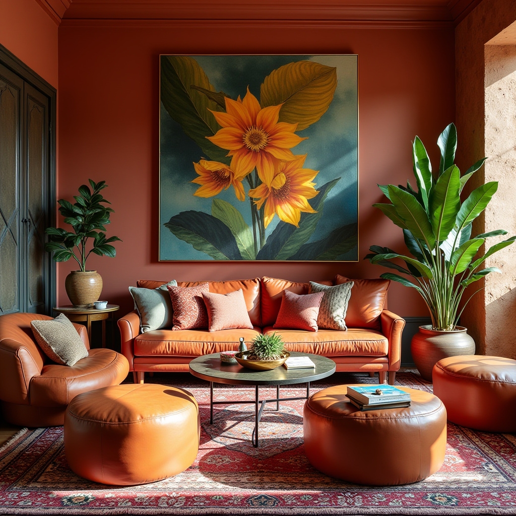 colorful boho living room 5