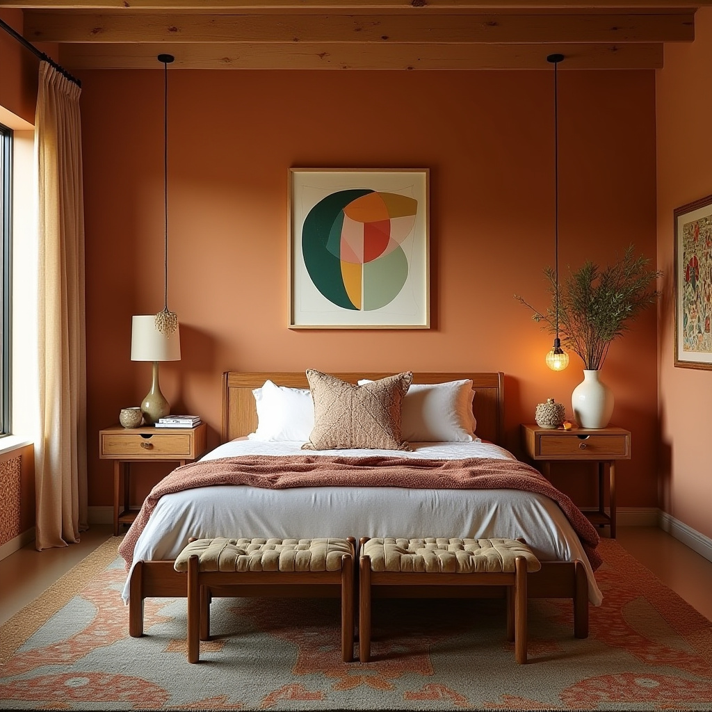 cozy boho bedroom 40
