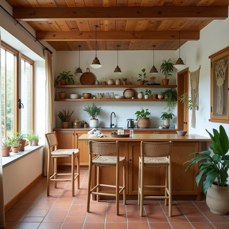 cozy boho kitchen 1