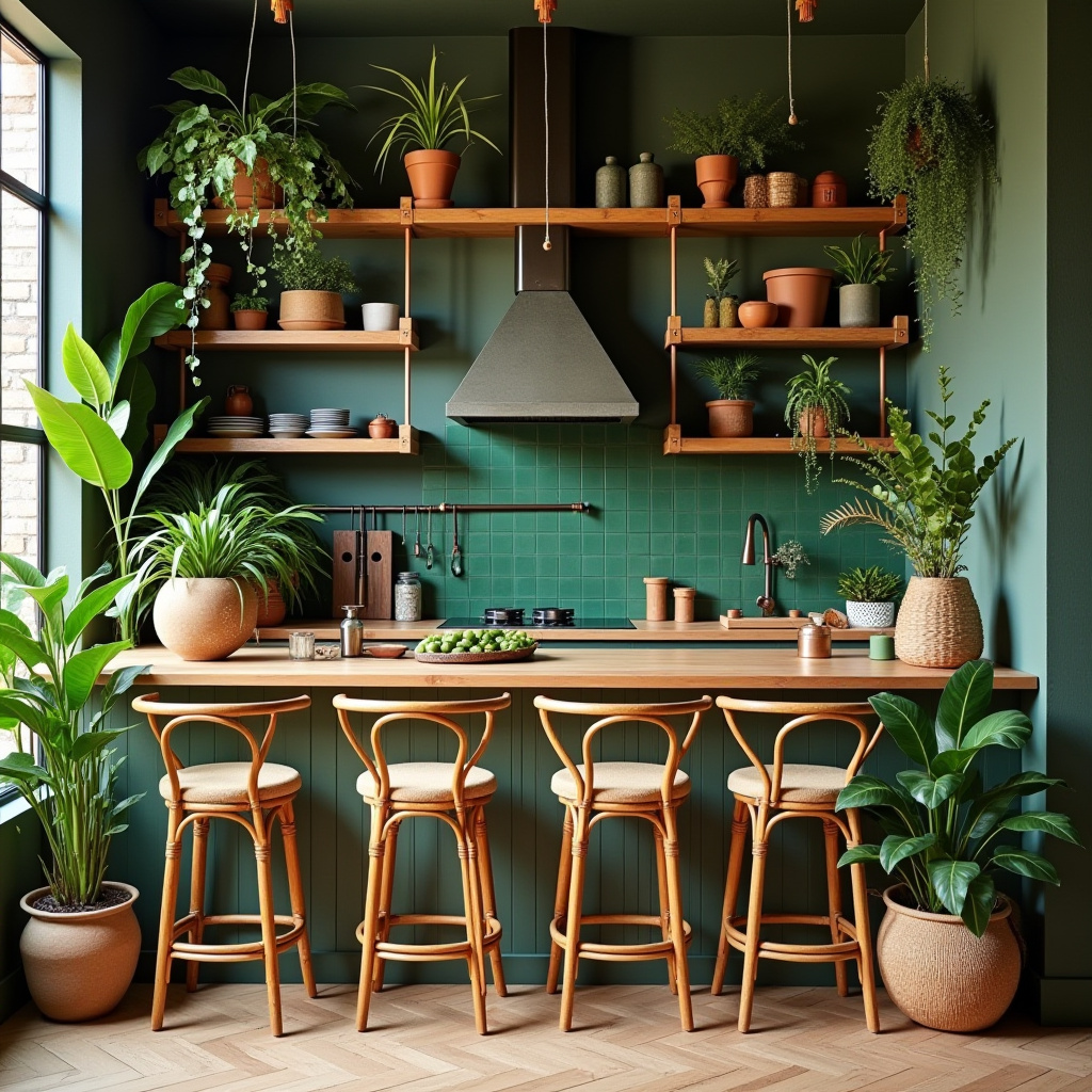 cozy boho kitchen 23