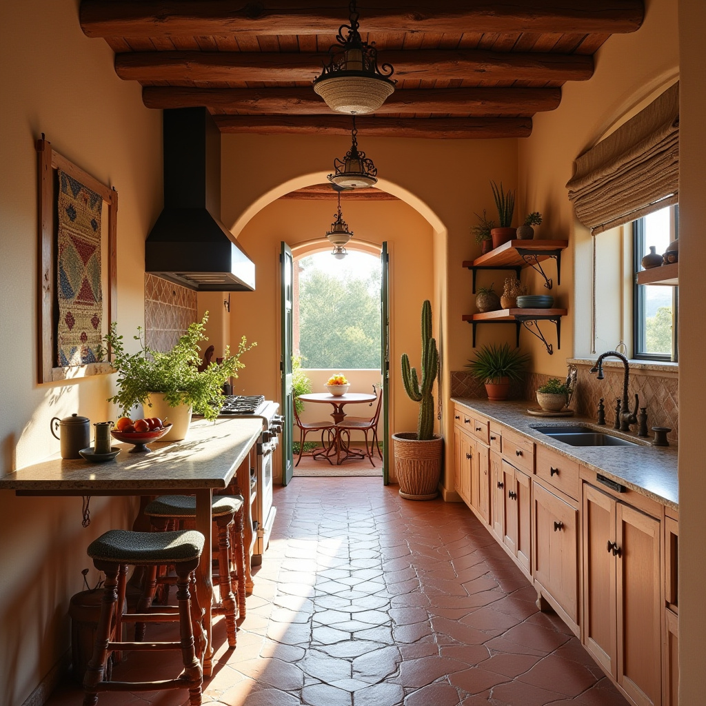 cozy boho kitchen 34