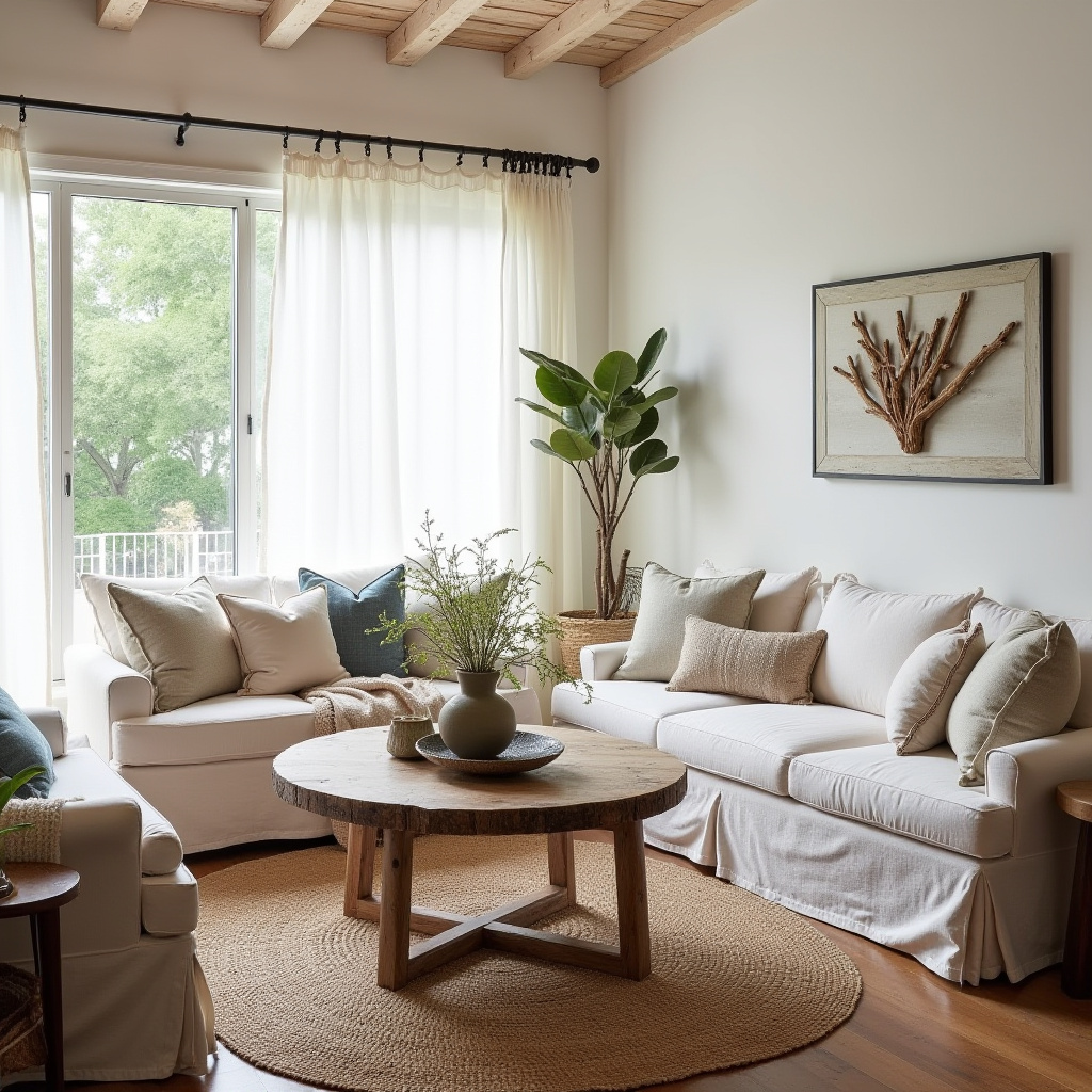 cozy boho living room 11