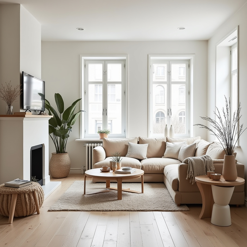 cozy boho living room 16