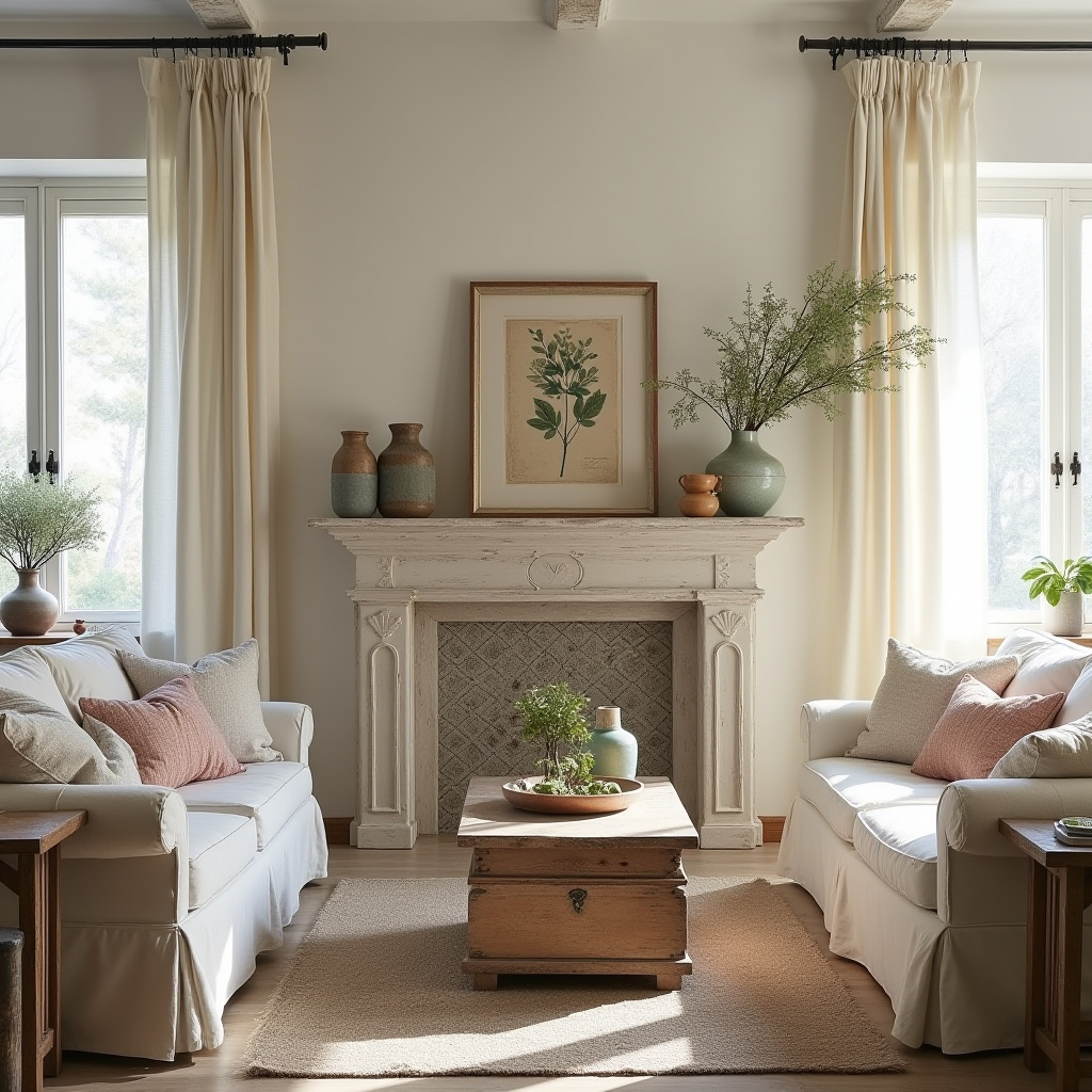 cozy boho living room 19