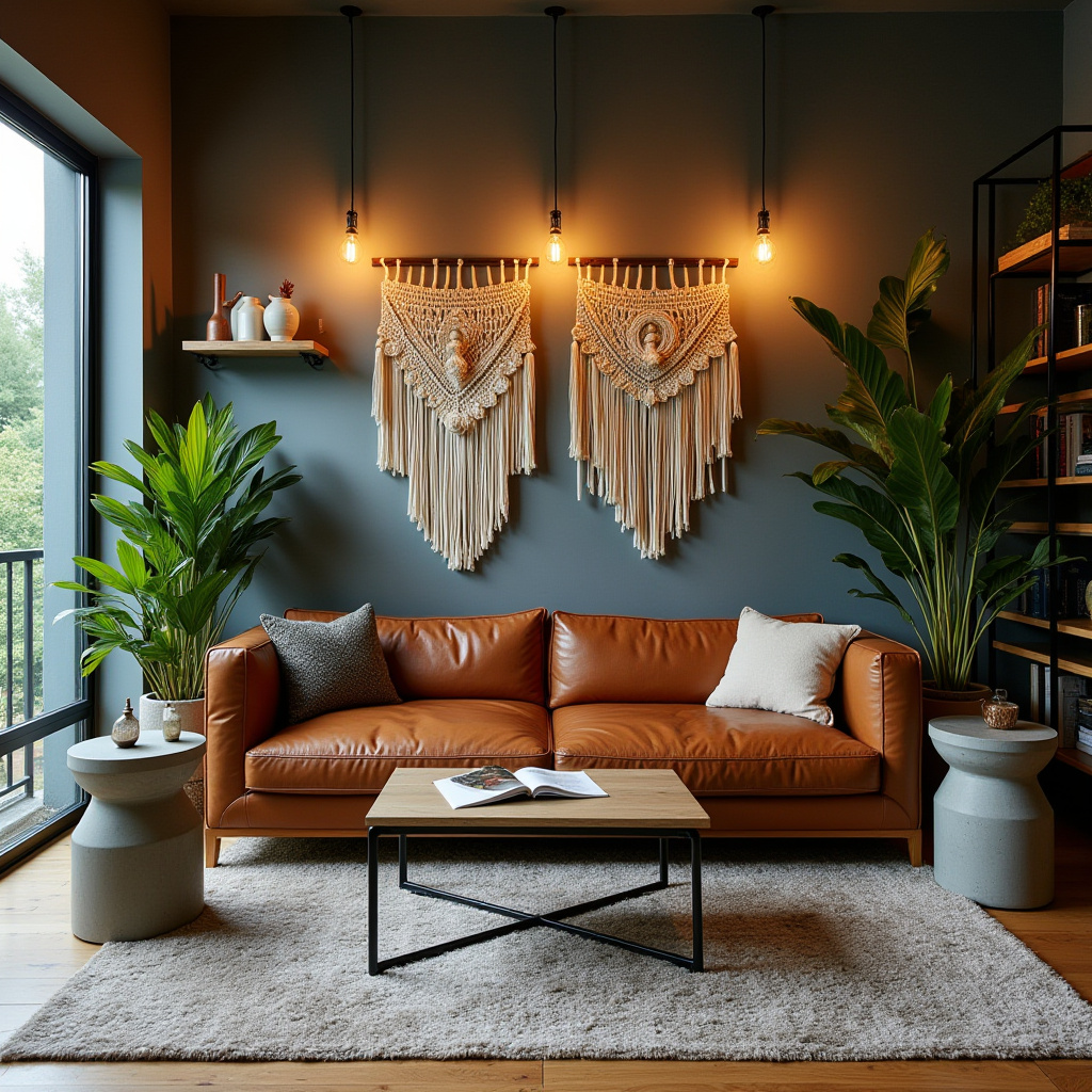 cozy boho living room 21
