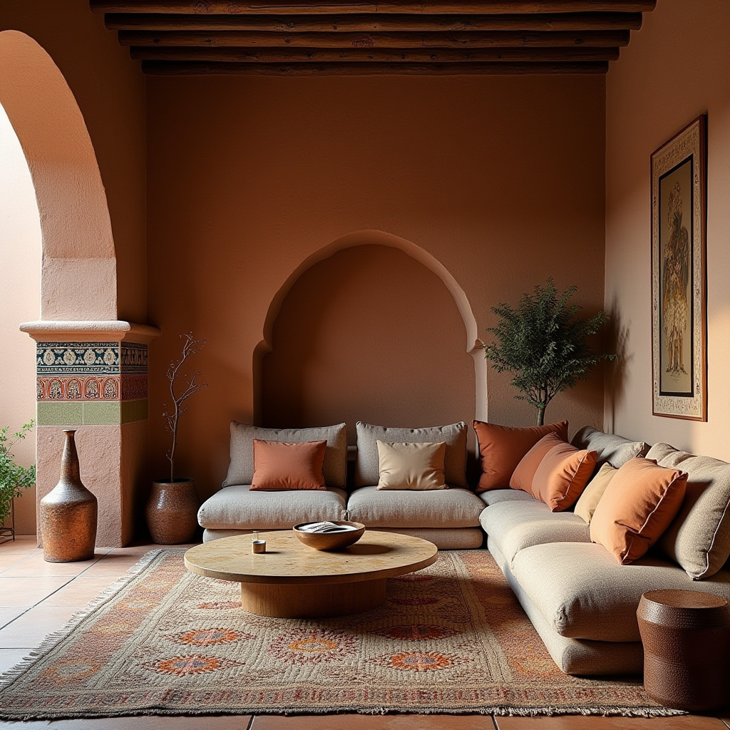 cozy boho living room 23