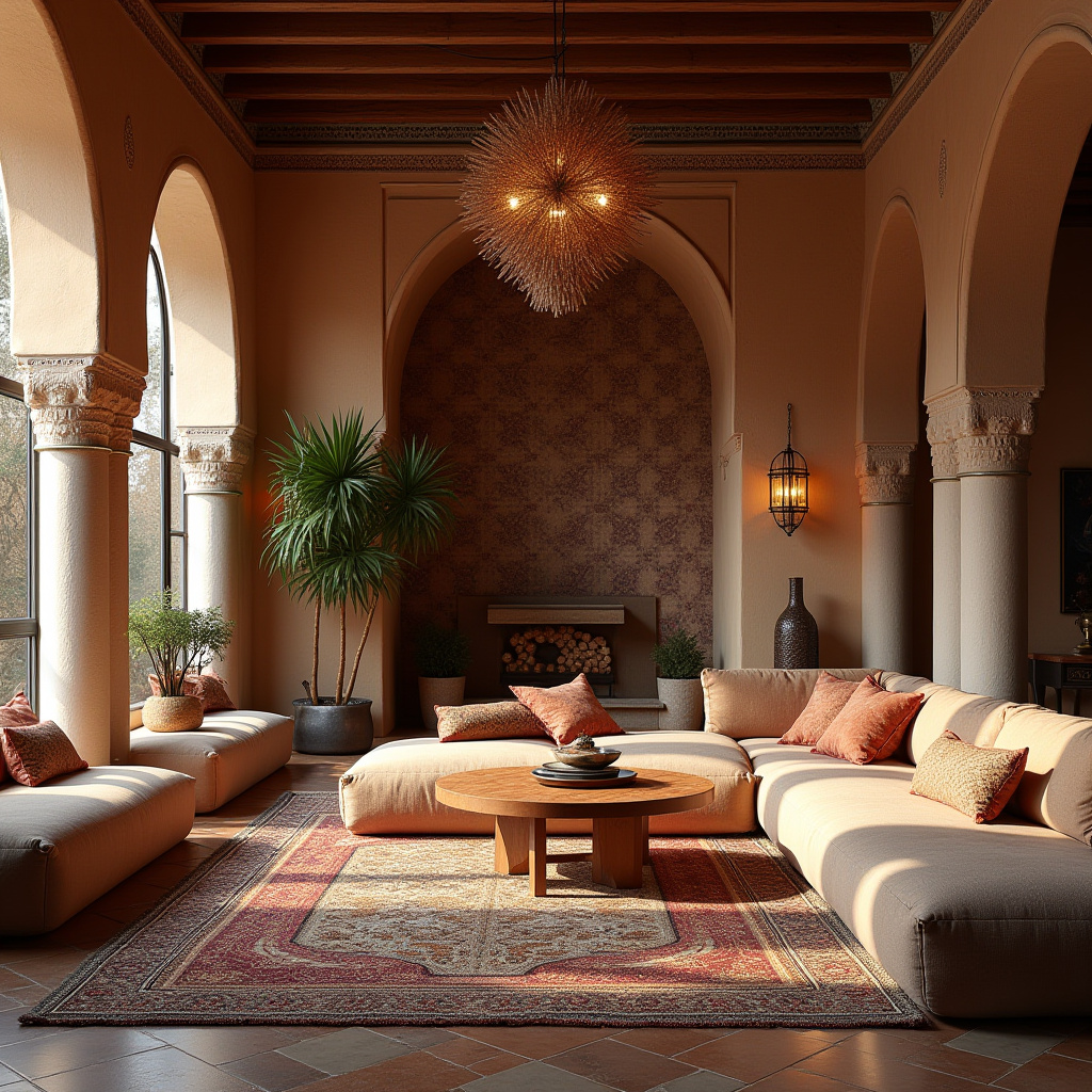 cozy boho living room 24