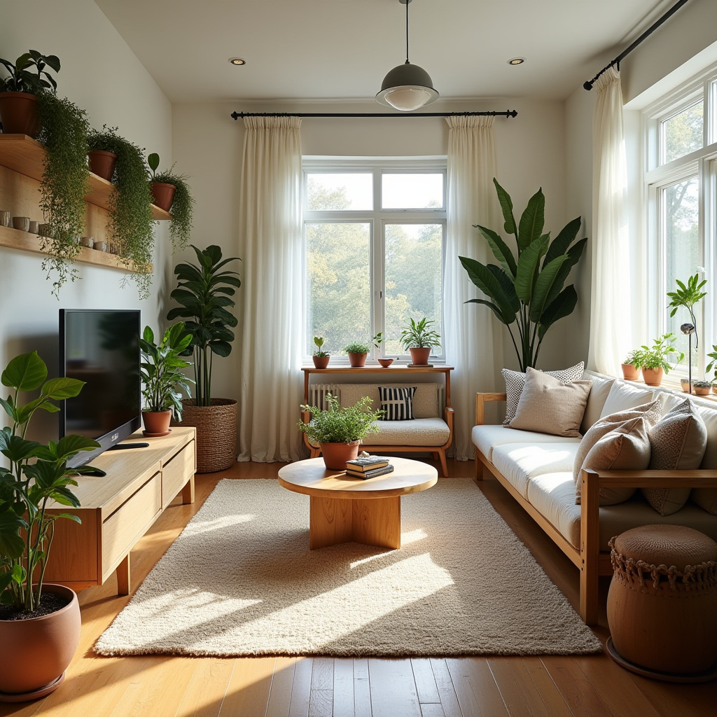 cozy boho living room 25
