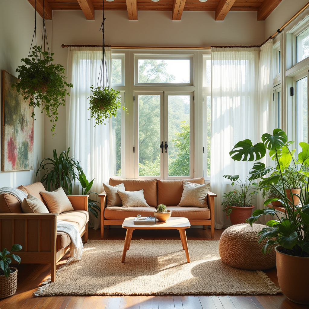 cozy boho living room 26