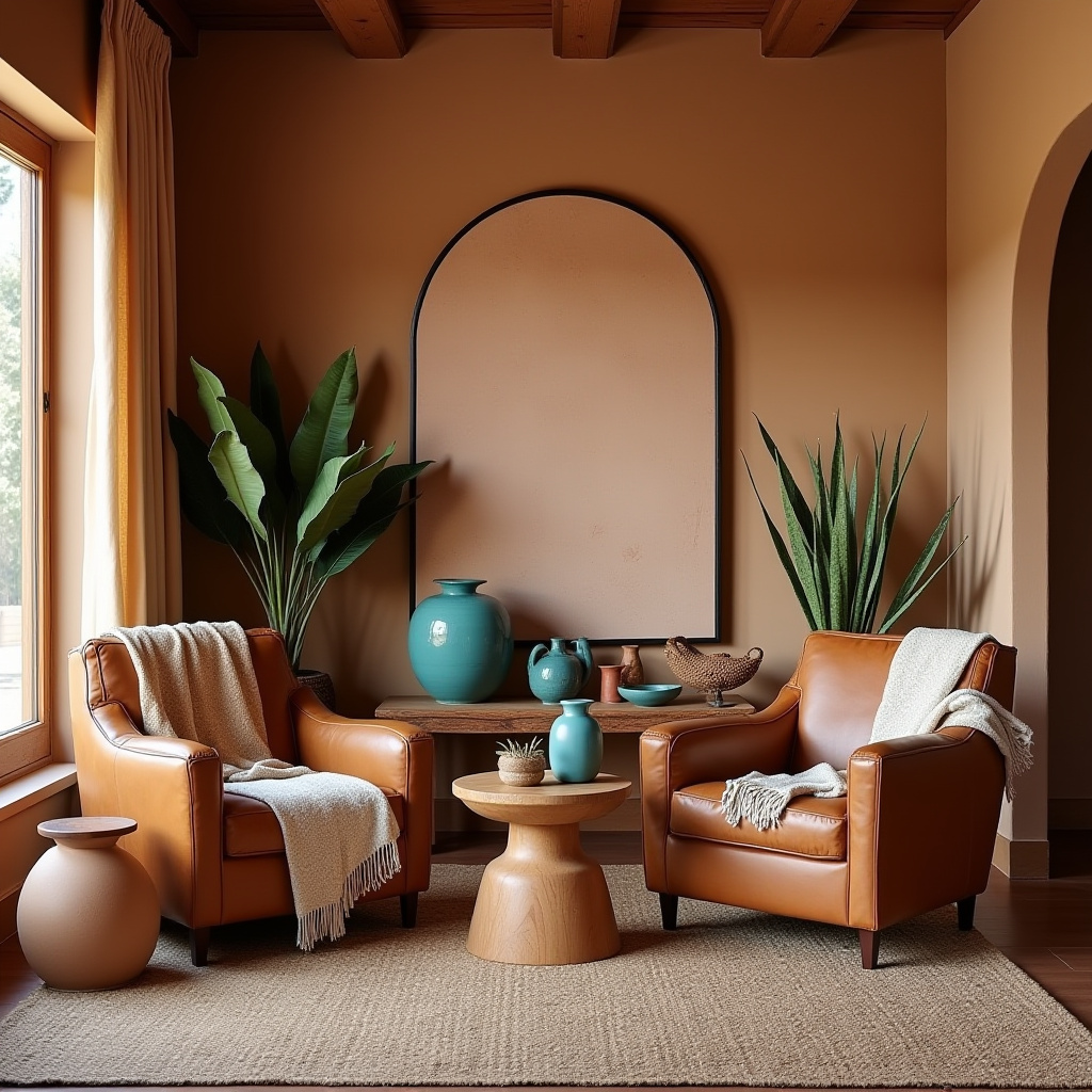 cozy boho living room 27