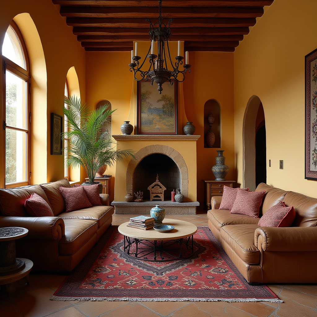cozy boho living room 39