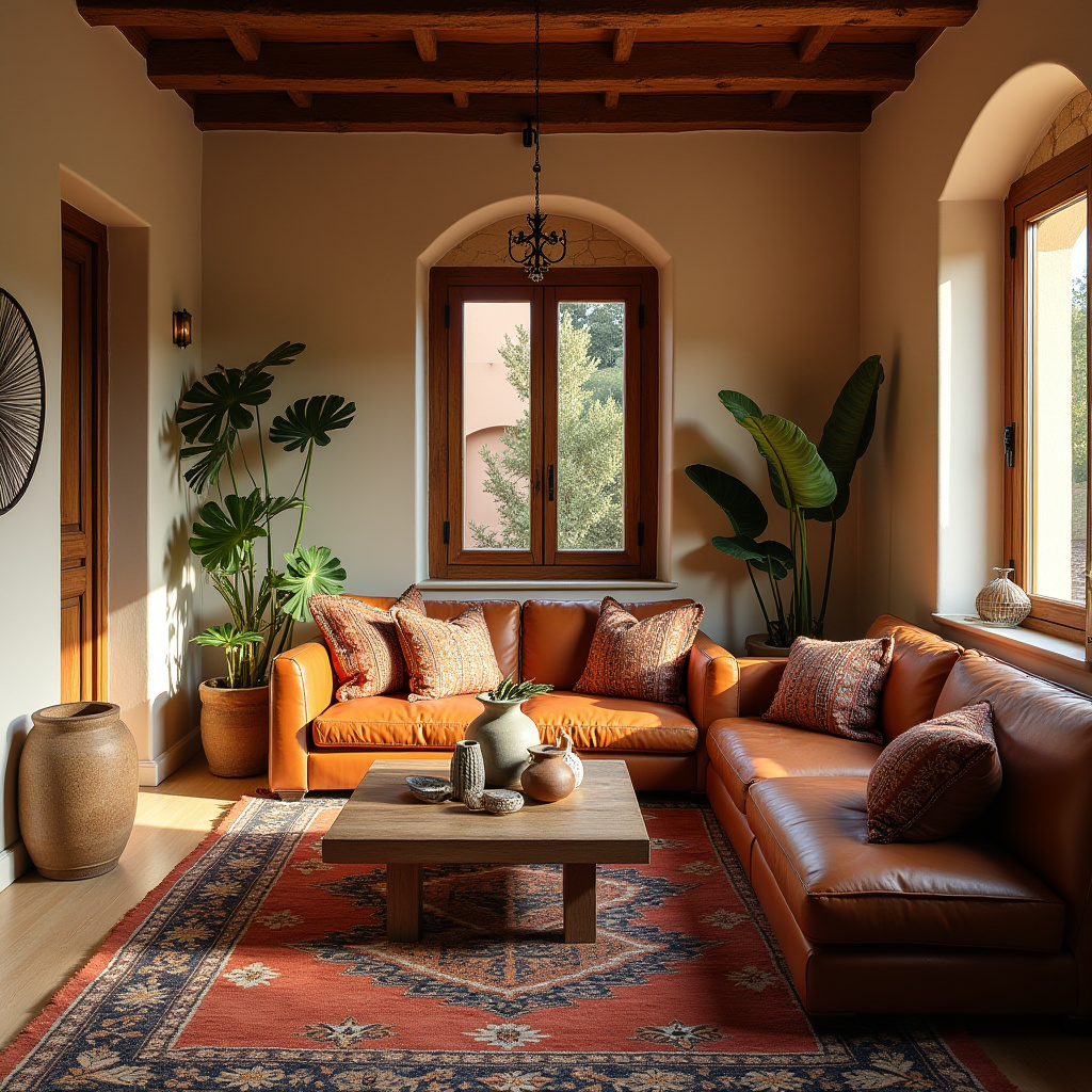 cozy boho living room 40