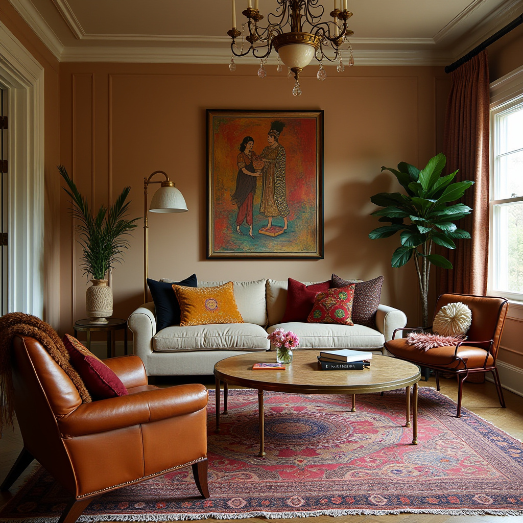 cozy boho living room inspiration 12