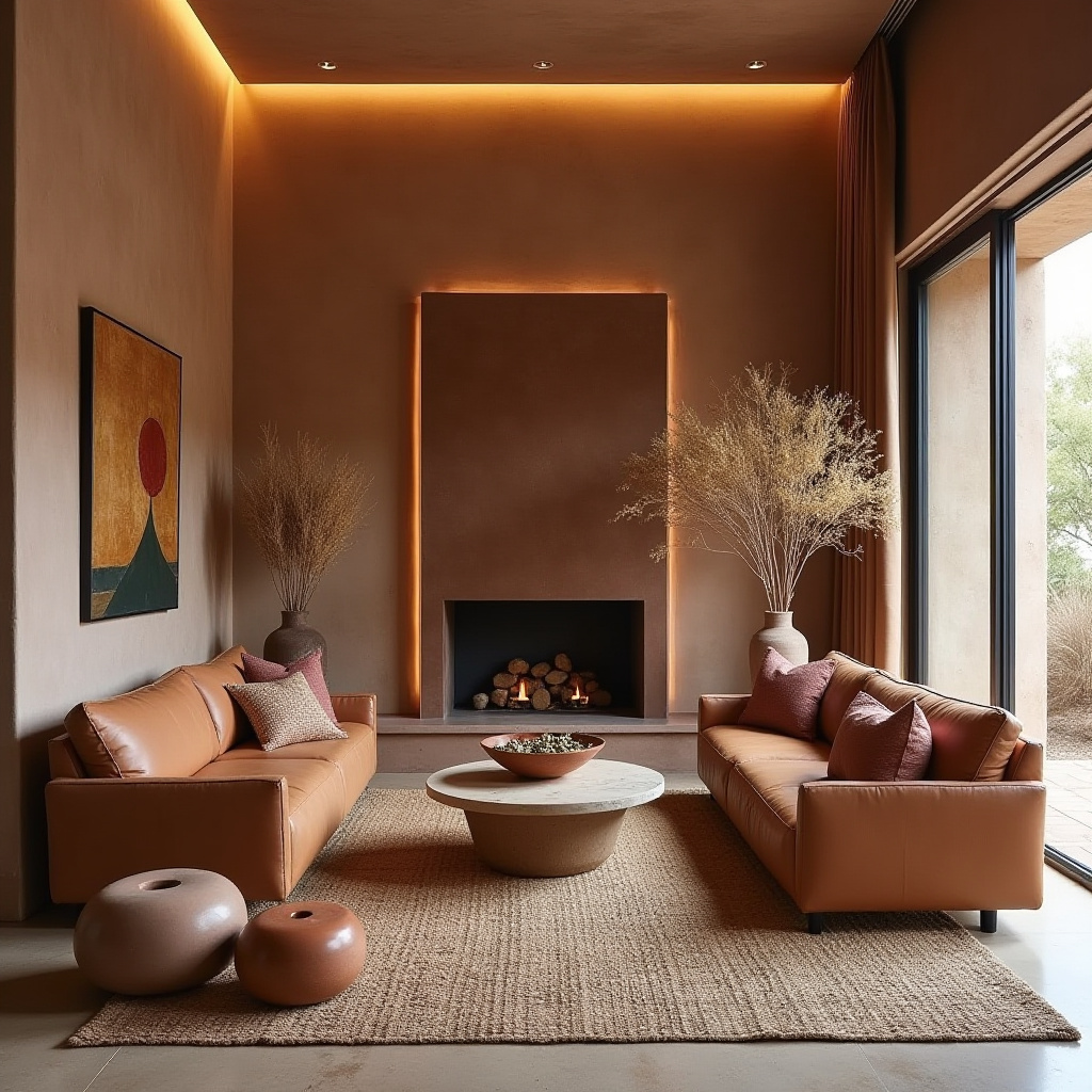 cozy boho living room inspiration 15