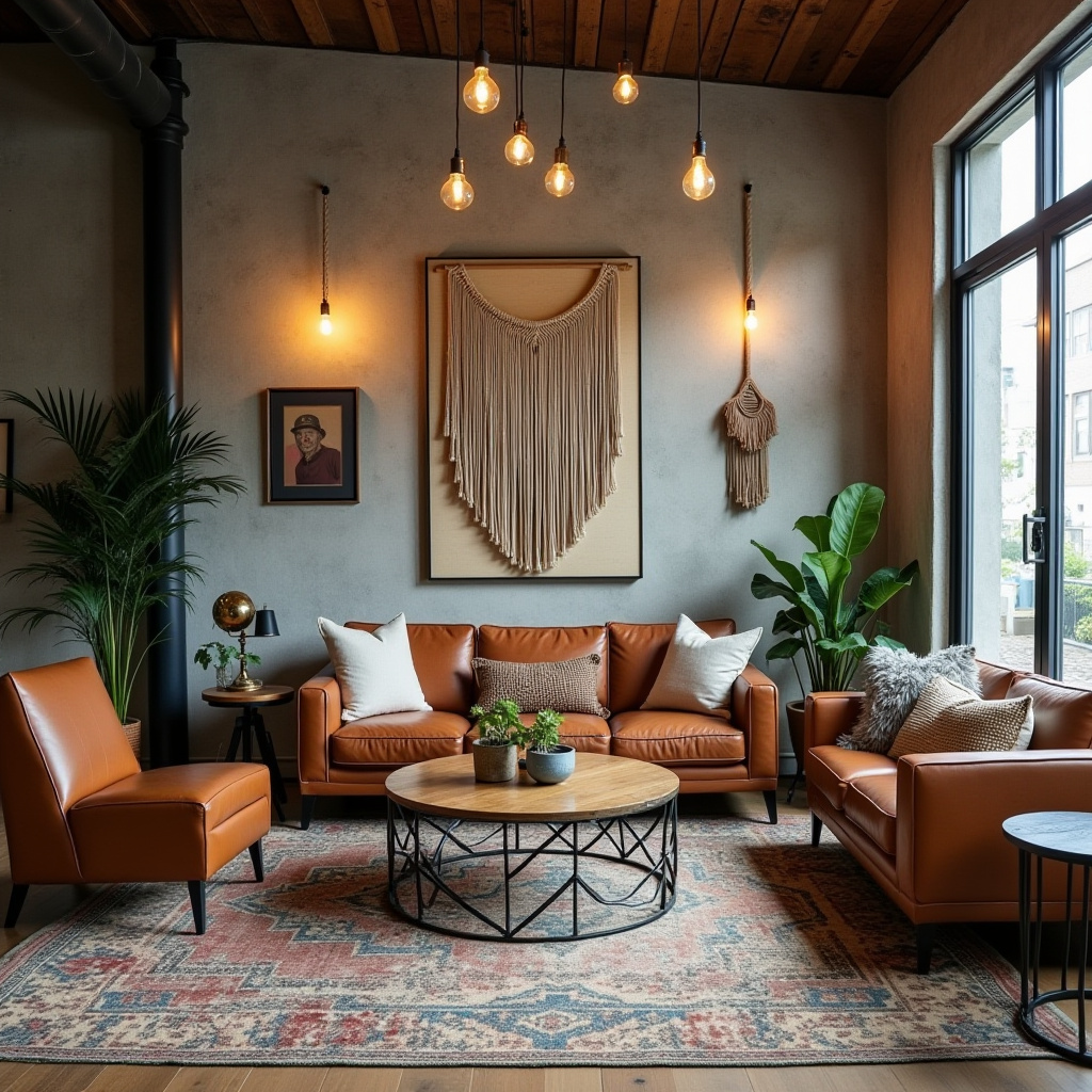 cozy boho living room inspiration 19