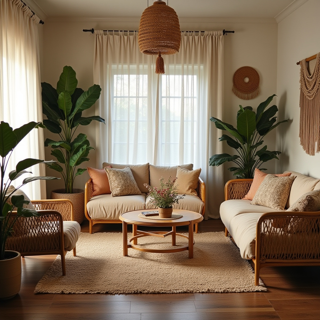 cozy boho living room inspiration 2