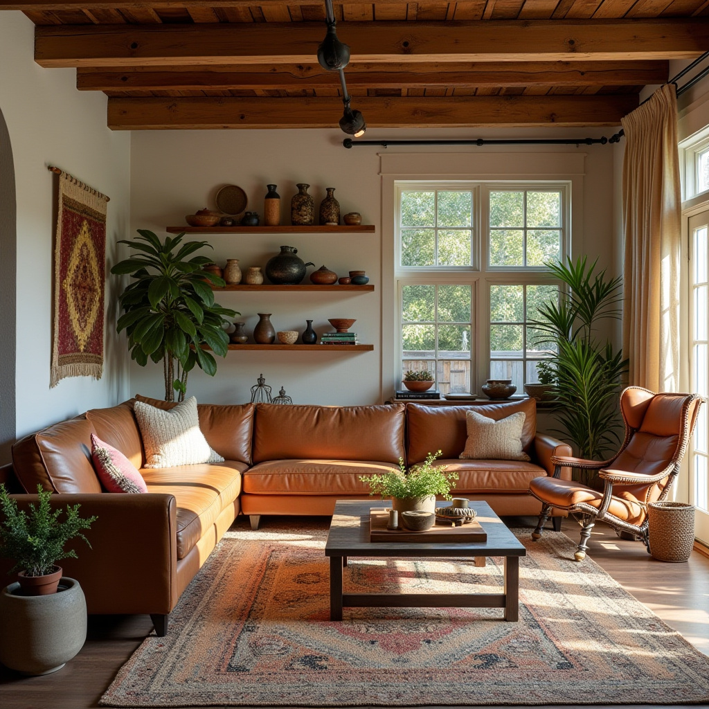 cozy boho living room inspiration 29