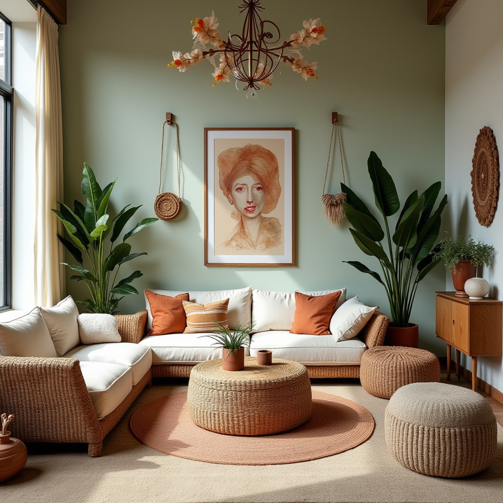 cozy boho living room inspiration 39