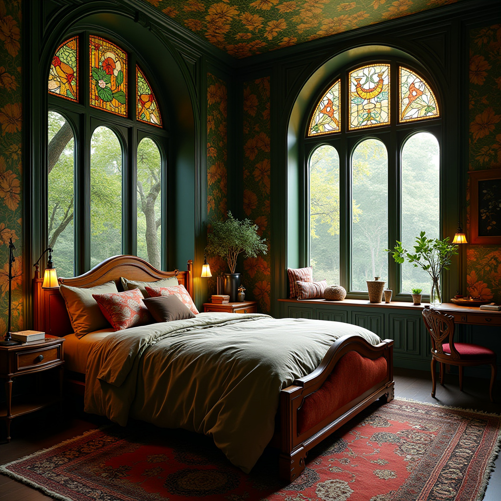 dark boho bedroom 14