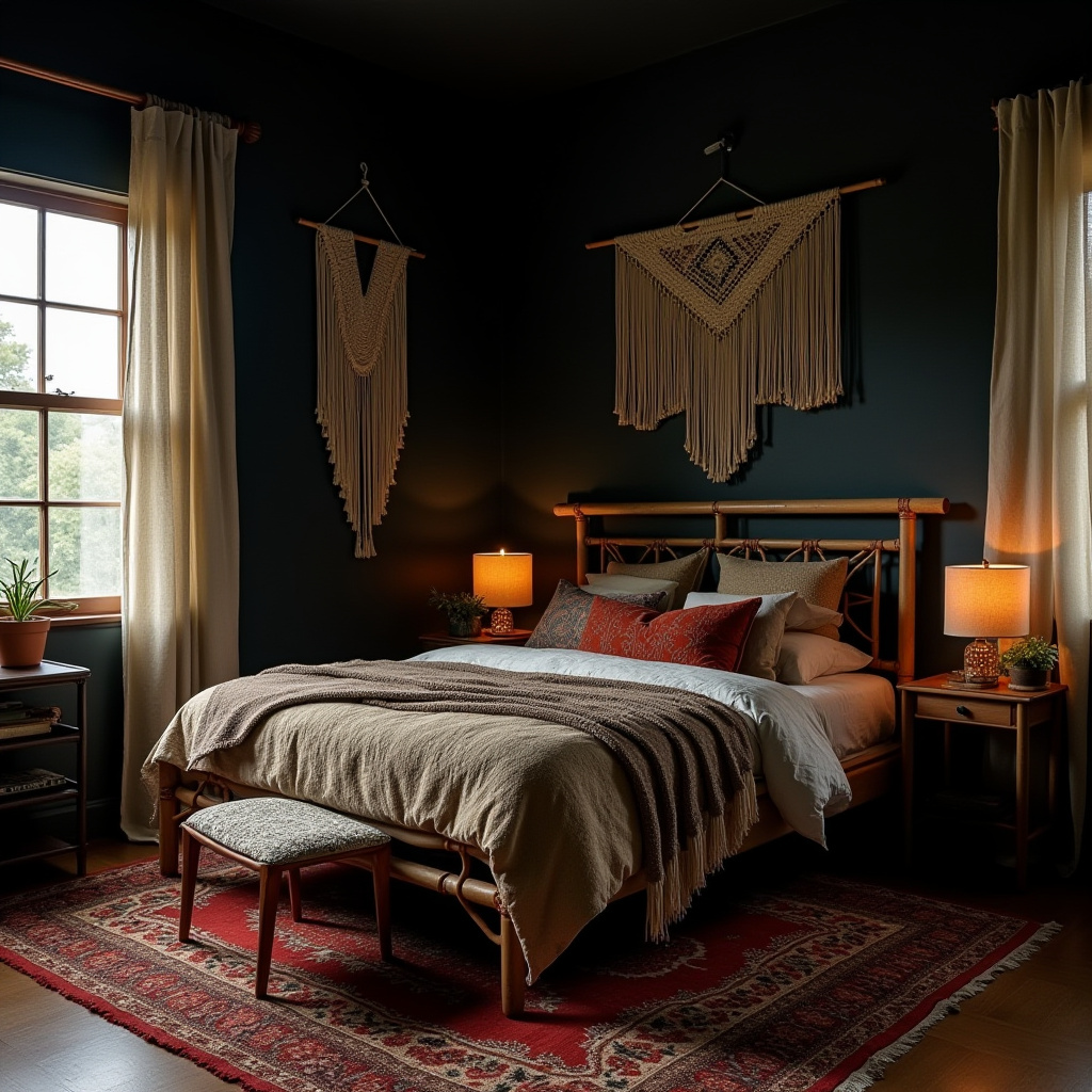 dark boho bedroom 2