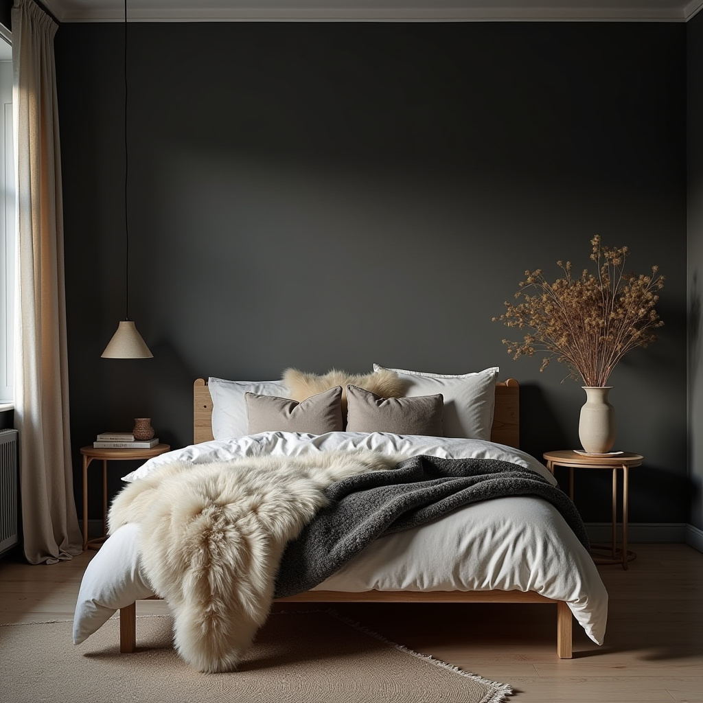 dark boho bedroom 22