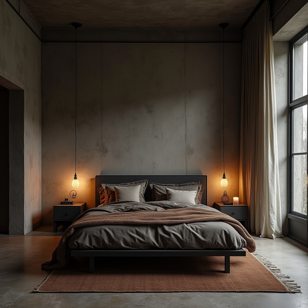 dark boho bedroom 27