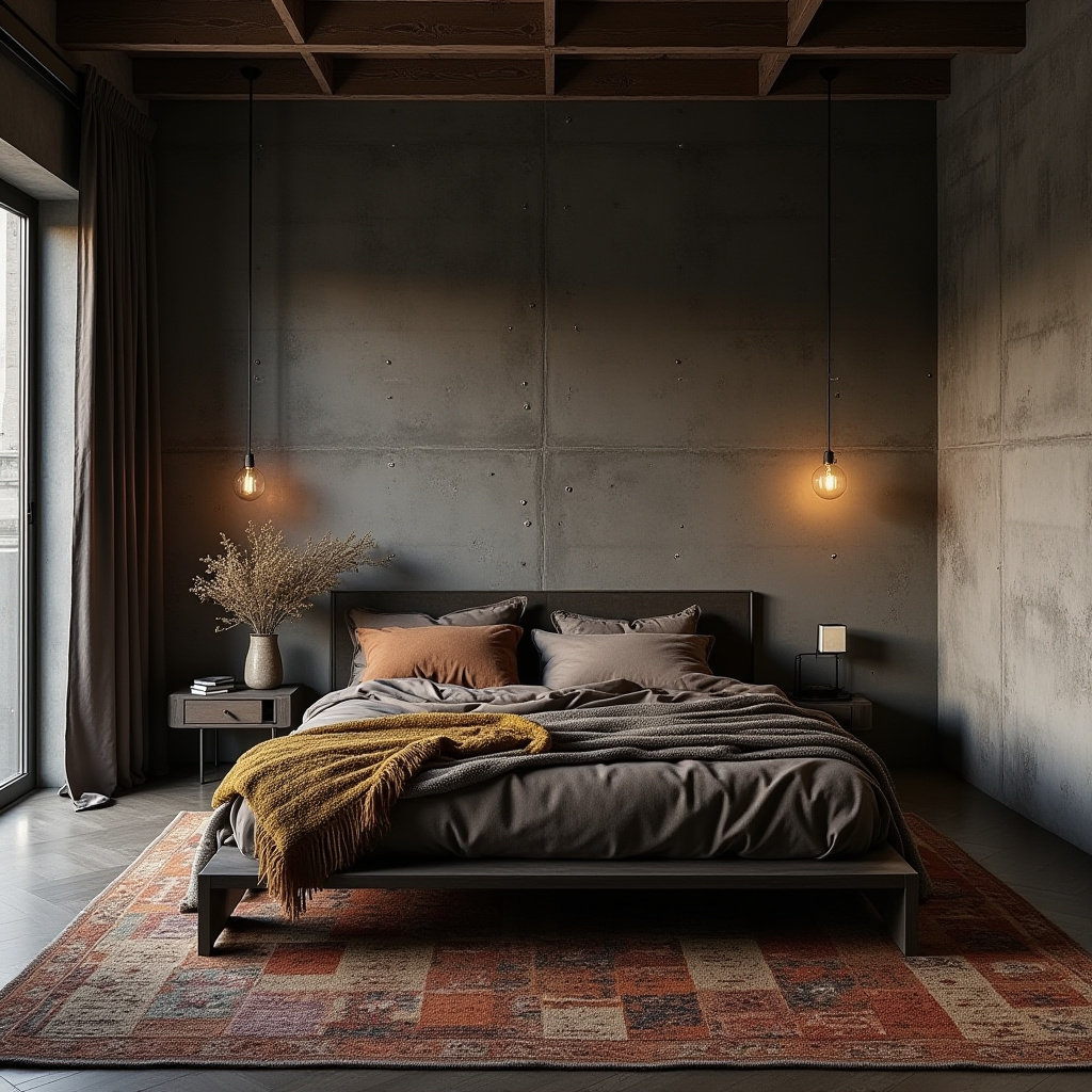 dark boho bedroom 28
